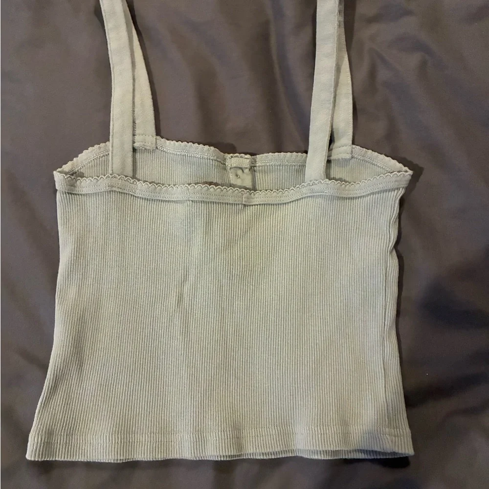 Assorted tops by Brandy Melville - floral, white and sage green - Picture 5 of 8